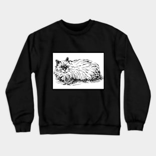 White cat. Crewneck Sweatshirt